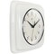 Infinity Instruments Square Retro White Wall Clock, 9.25 in. 13228WH-4103 - alternate 4